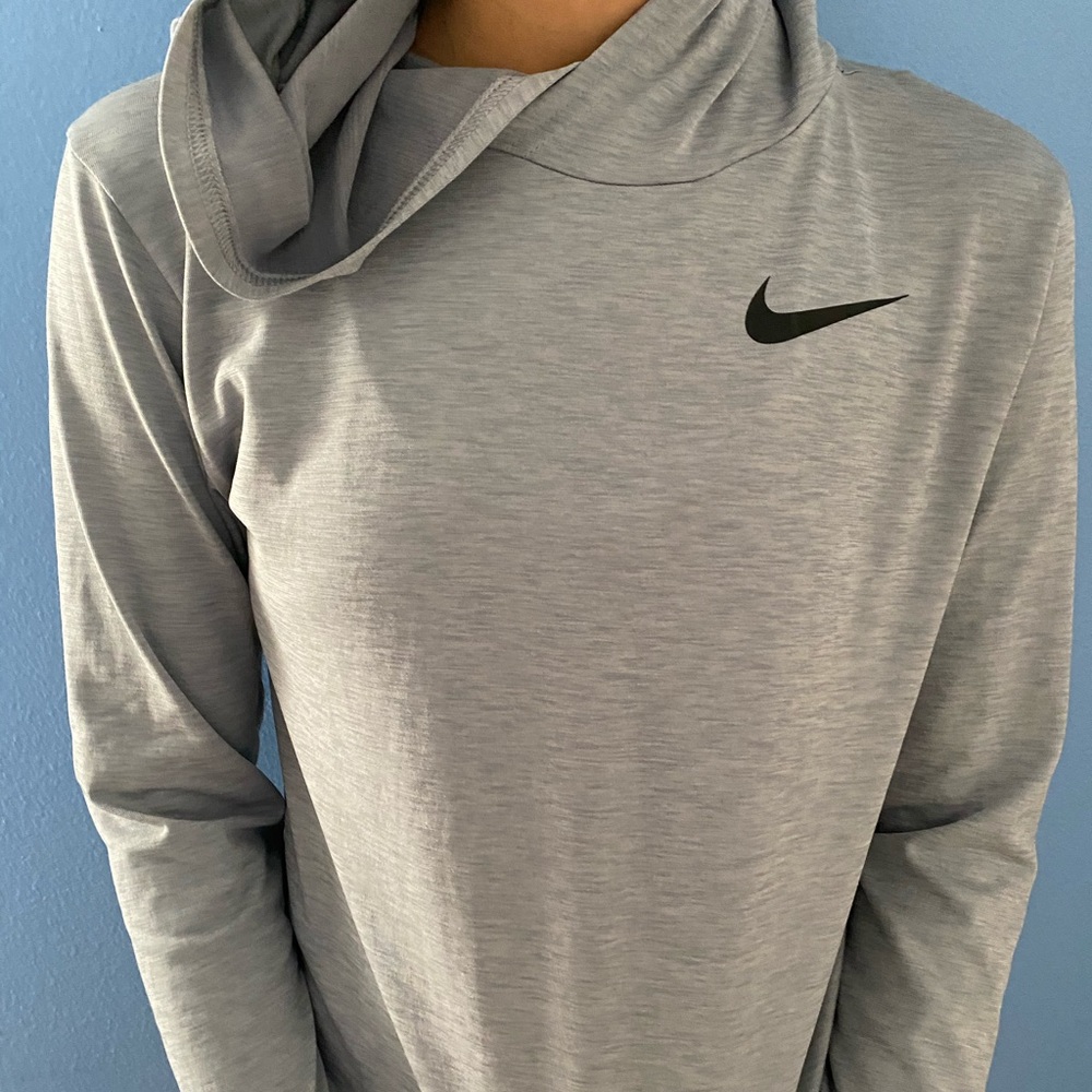 Gray NIKE Hooded Pullover Kids